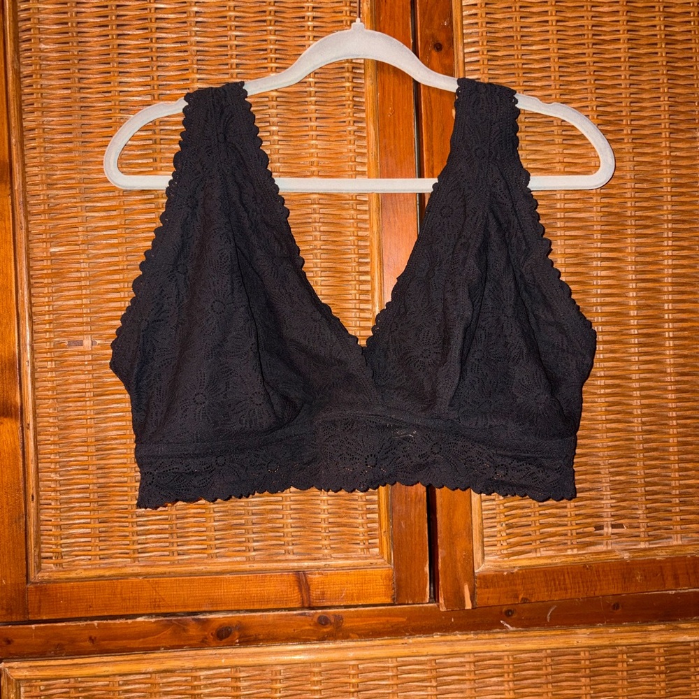 Aerie Black Lace Bralette XXL